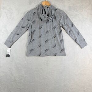 Adidas‎ Boys Grey Monogram Logo Long Sleeve Hooded Shirt Size S 8 NWT